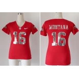 nike women nfl jerseys san francisco 49ers #16 joe montana red  jerseys