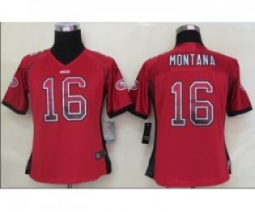 nike women nfl jerseys san francisco 49ers #16 joe montana red[Elite drift fashion]