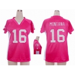 nike women nfl jerseys san francisco 49ers #16 joe pink[draft him ii top]