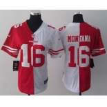 nike women nfl jerseys san francisco 49ers #16 montana white-red[nike split]