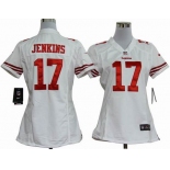 nike women nfl jerseys san francisco 49ers #17 jenkins white[nike]