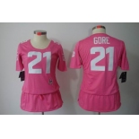 nike women nfl jerseys san francisco 49ers #21 gore pink[breast cancer awareness]