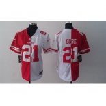 nike women nfl jerseys san francisco 49ers #21 gore white-red[nike split]