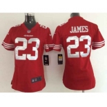 nike women nfl jerseys san francisco 49ers #23 james red[nike]