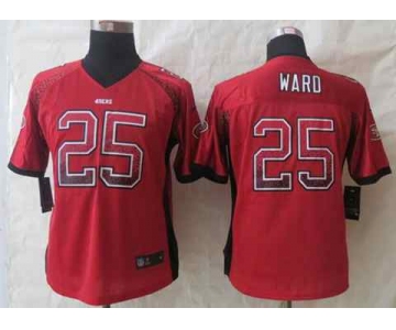 nike women nfl jerseys san francisco 49ers #25 ward red[Elite drift fashion]