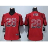 nike women nfl jerseys san francisco 49ers #28 hyde red[Elite drift fashion]