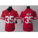 nike women nfl jerseys san francisco 49ers #35 reid red[nike]