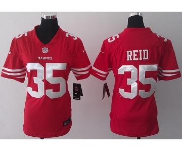 nike women nfl jerseys san francisco 49ers #35 reid red[nike]