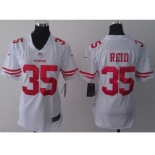 nike women nfl jerseys san francisco 49ers #35 reid white[nike]