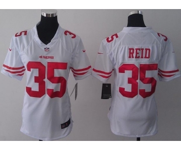 nike women nfl jerseys san francisco 49ers #35 reid white[nike]