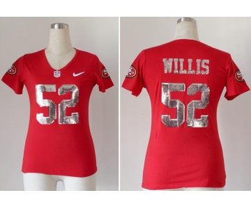 nike women nfl jerseys san francisco 49ers #52 patrick willis red  jerseys