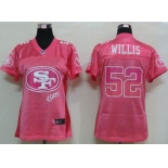 nike women nfl jerseys san francisco 49ers #52 willis pink[2012 fem fan]