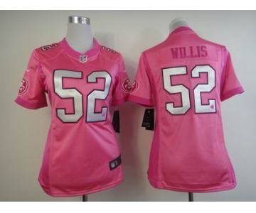 nike women nfl jerseys san francisco 49ers #52 willis pink[nike love's]