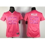 nike women nfl jerseys san francisco 49ers #52 willis pink[nike]