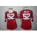 nike women nfl jerseys san francisco 49ers #52 willis red[breast cancer awareness]