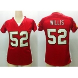 nike women nfl jerseys san francisco 49ers #52 willis red[draft him ii top]