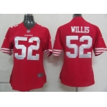 nike women nfl jerseys san francisco 49ers #52 willis red[nike]