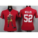 nike women nfl jerseys san francisco 49ers #52 willis red[portrait fashion]