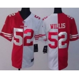 nike women nfl jerseys san francisco 49ers #52 willis white-red[nike split]