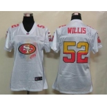 nike women nfl jerseys san francisco 49ers #52 willis white[2012 fem fan]