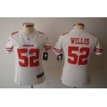 nike women nfl jerseys san francisco 49ers #52 willis white[nike limited]