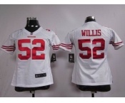 nike women nfl jerseys san francisco 49ers #52 willis white[nike]