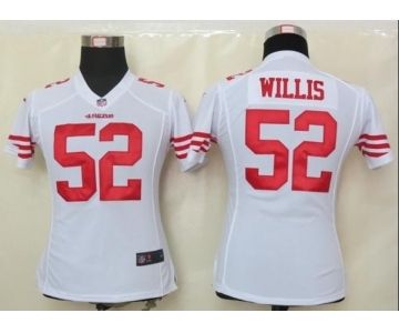 nike women nfl jerseys san francisco 49ers #52 willis white[nike]