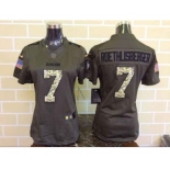 nike women nfl jerseys san francisco 49ers #7 colin kaepernick army green[nike Limited Salute To Service]