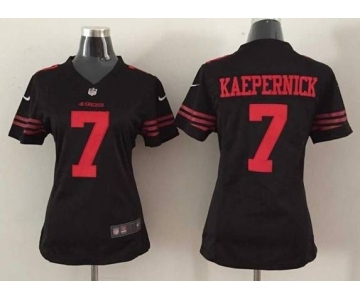 nike women nfl jerseys san francisco 49ers #7 colin kaepernick black[nike]