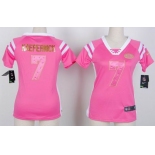 nike women nfl jerseys san francisco 49ers #7 colin kaepernick pink[fashion Rhinestone sequins]