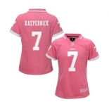 nike women nfl jerseys san francisco 49ers #7 colin kaepernick pink[nike 2015]