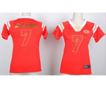 nike women nfl jerseys san francisco 49ers #7 colin kaepernick red[fashion Rhinestone sequins]