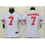 nike women nfl jerseys san francisco 49ers #7 kaepernick white[nike]