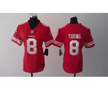 nike women nfl jerseys san francisco 49ers #8 young red[nike]
