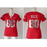 nike women nfl jerseys san francisco 49ers #80 jerry rice red  jerseys