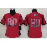 nike women nfl jerseys san francisco 49ers #80 jerry rice red[Elite drift fashion]