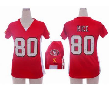 nike women nfl jerseys san francisco 49ers #80 jerry rice red[draft him ii top]