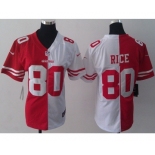 nike women nfl jerseys san francisco 49ers #80 jerry rice white-red[nike split]