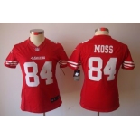 nike women nfl jerseys san francisco 49ers #84 moss red[nike limited]