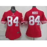 nike women nfl jerseys san francisco 49ers #84 moss red[nike]