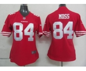 nike women nfl jerseys san francisco 49ers #84 moss red[nike]