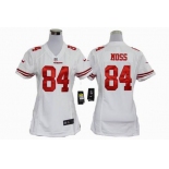 nike women nfl jerseys san francisco 49ers #84 moss white[nike]