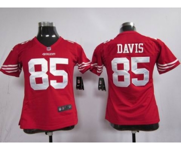 nike women nfl jerseys san francisco 49ers #85 davis red[nike]