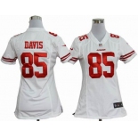 nike women nfl jerseys san francisco 49ers #85 davis white[nike]