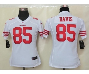 nike women nfl jerseys san francisco 49ers #85 davis white[nike]