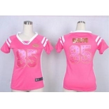 nike women nfl jerseys san francisco 49ers #85 vernon davis pink[fashion Rhinestone sequins]