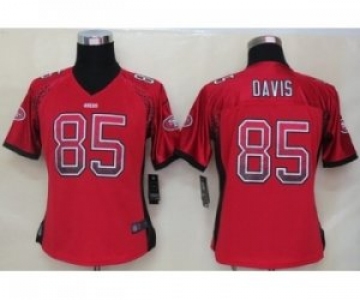 nike women nfl jerseys san francisco 49ers #85 vernon davis red[Elite drift fashion]