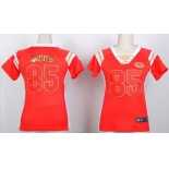 nike women nfl jerseys san francisco 49ers #85 vernon davis red[fashion Rhinestone sequins]