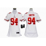 nike women nfl jerseys san francisco 49ers #94 smith white[nike]