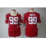 nike women nfl jerseys san francisco 49ers #99 smith red[breast cancer awareness]